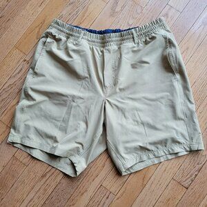 Hollywood The Jean People Men’s XL Tan Pull On Elastic Waist Tan Shorts